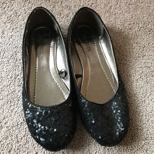 Sequined flats